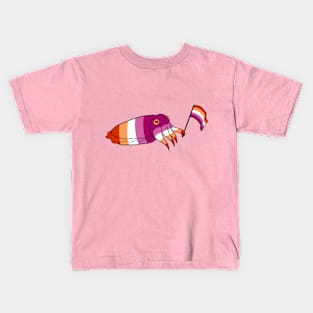 Cuttlefish Pride - Lesbian Variant Kids T-Shirt